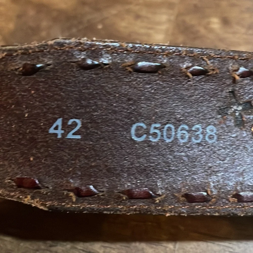 Women’s Tony‎ Lama leather belt size 42
